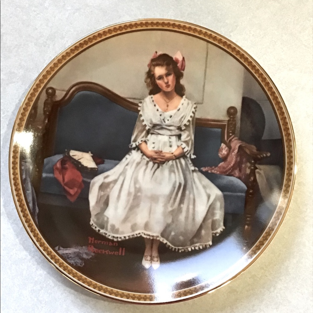 Norman Rockwell’s “Waiting At The Dance” Plate